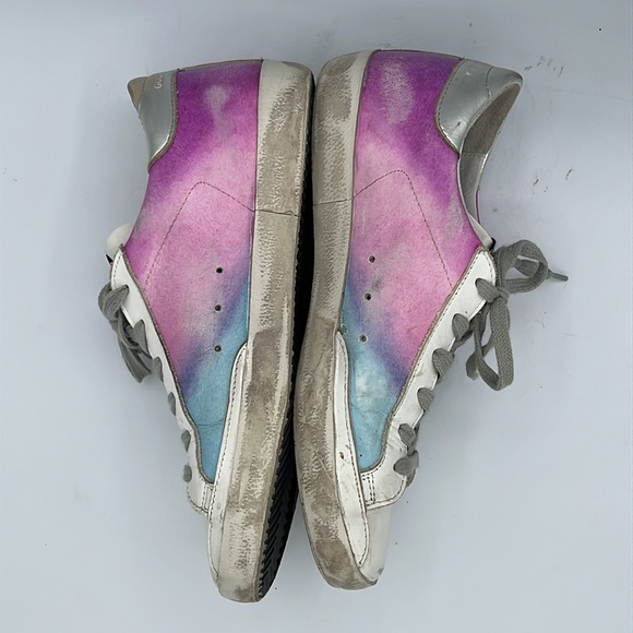 Golden Goose SuperStar Limited Edition Tie Dye Sneakers EU 39/ US Size 9 - Picture 8 of 15